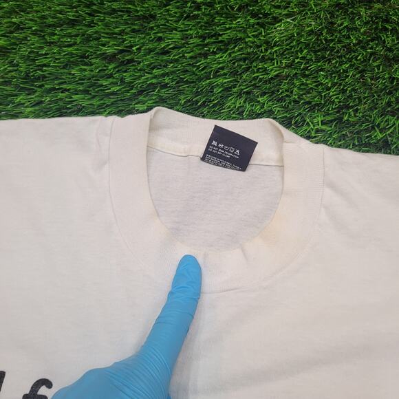 VTG 90s Funny Lawn Mowing Dad Joke T-Shirt Large Made In USA - Picture 5 of 10